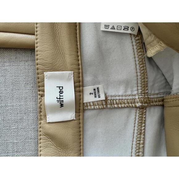 Wilfred Melina Kick Flare Faux Leather Pant Size 2 - Picture 4 of 7